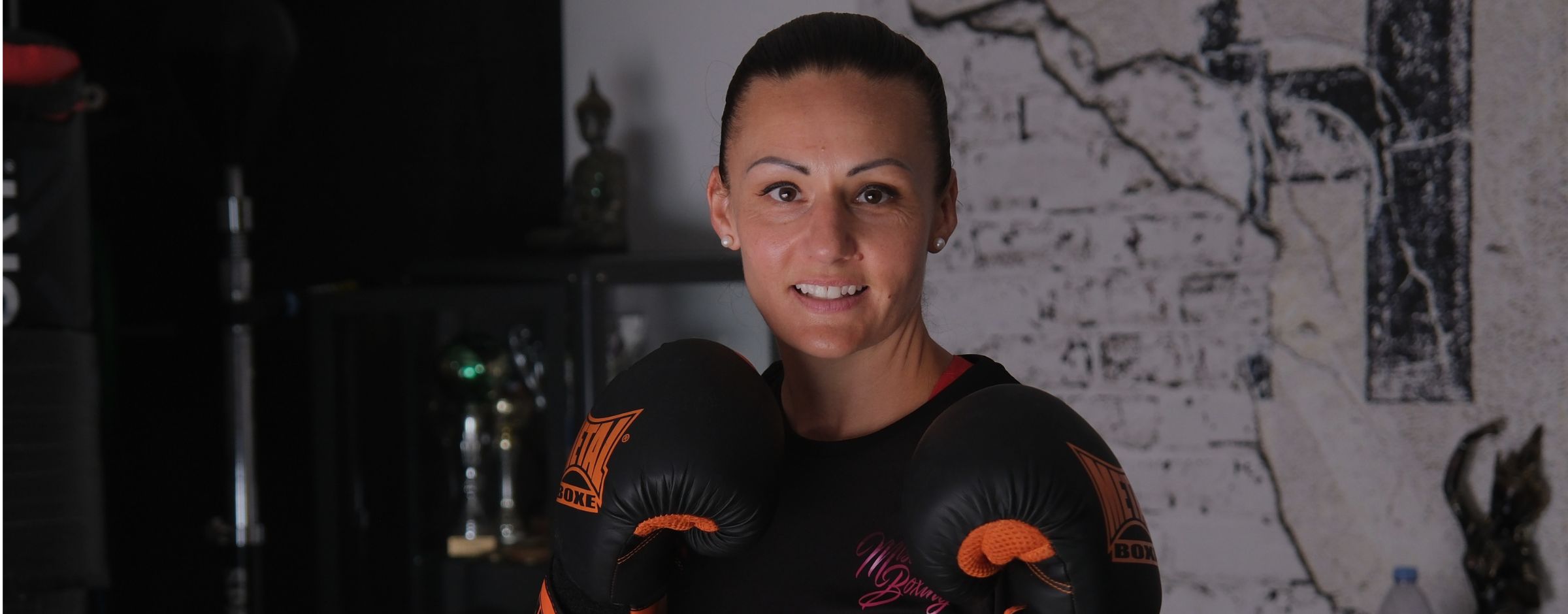 Marion Château Cochener en posture boxe