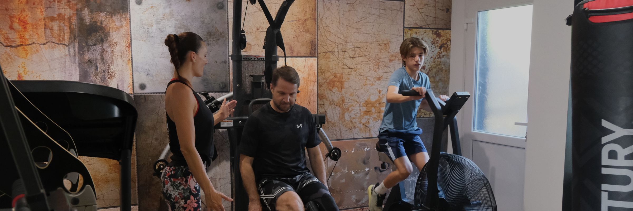 Marion Château Cochener pendant un cours de boxe à Angers