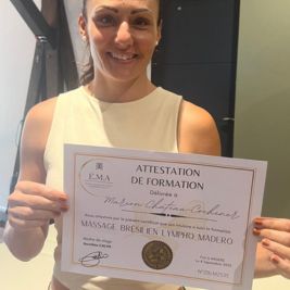 Certification en massage brésilien de Marion Château Cochener